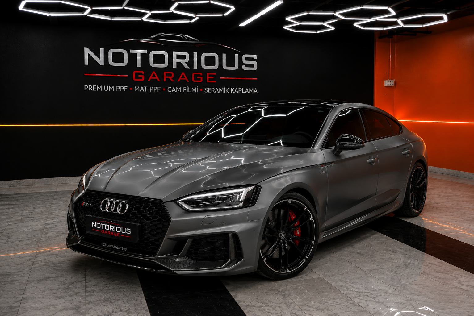 Audi RS — 185 Mikron Ultra Parlak PPF ORACAL