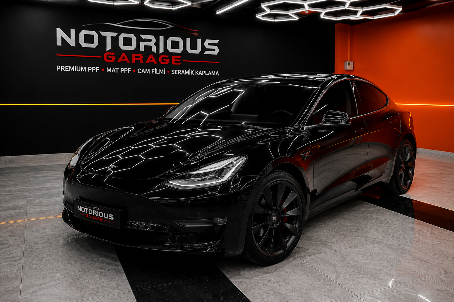 Tesla Model Y — 200 Mikron Ultra Parlak PPF ORACAL